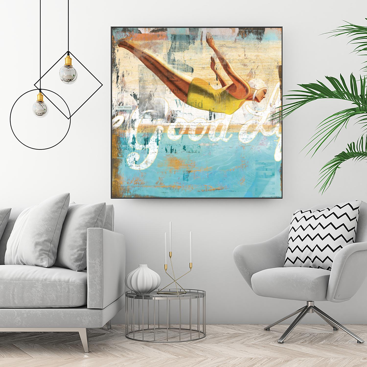The Good Life by Cory Steffen on GIANT ART - yellow vintage