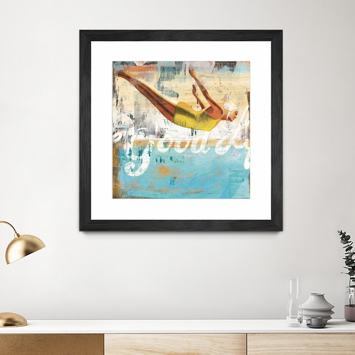The Good Life by Cory Steffen on GIANT ART - yellow vintage