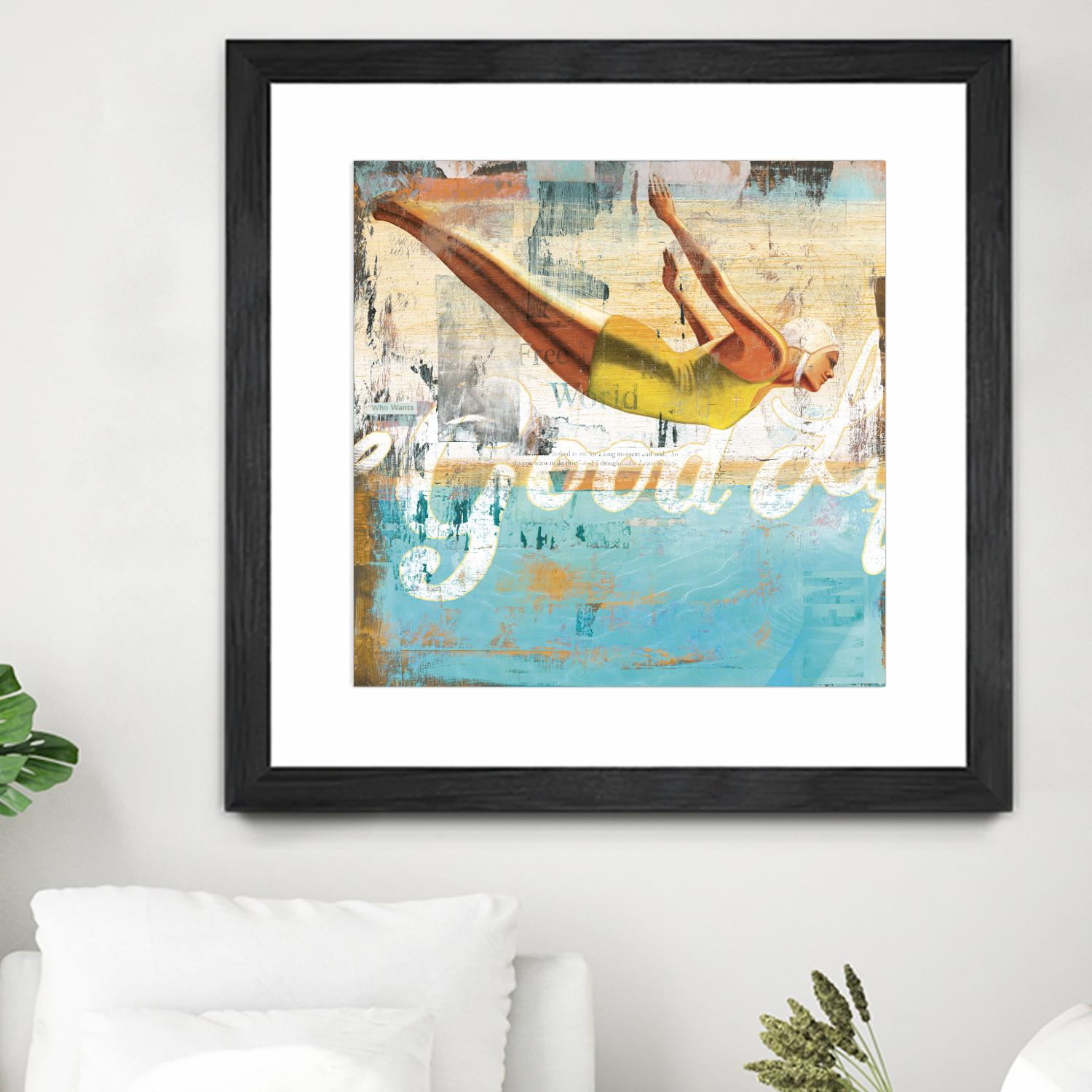 The Good Life by Cory Steffen on GIANT ART - yellow vintage
