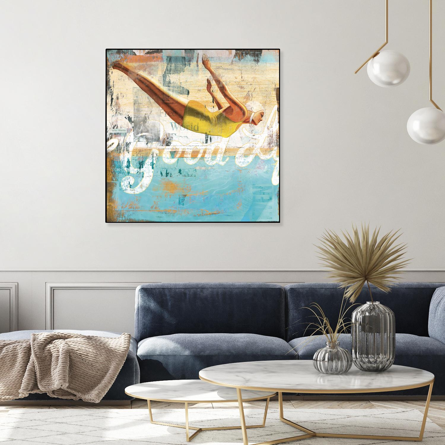 The Good Life by Cory Steffen on GIANT ART - yellow vintage