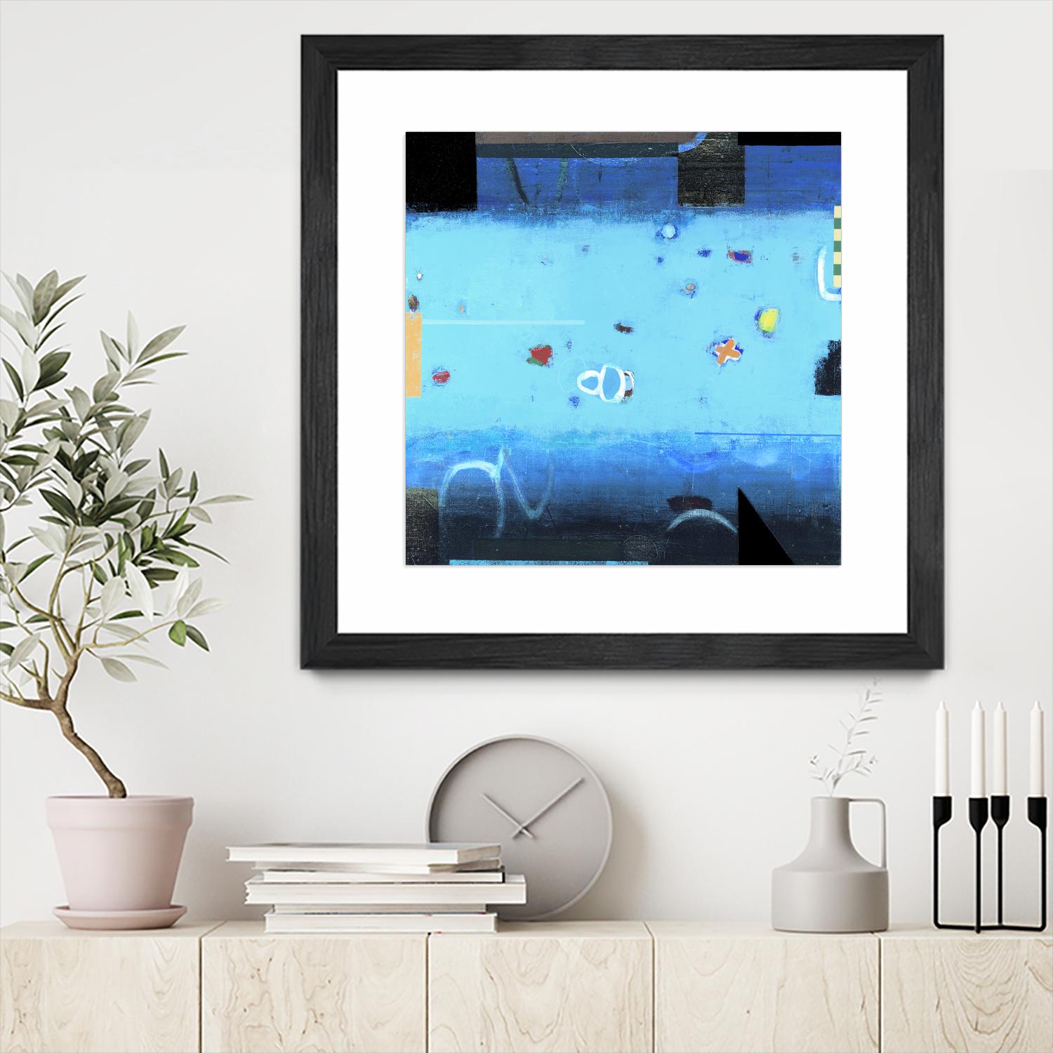 Reflector 1 by David Dauncey on GIANT ART - black abstract