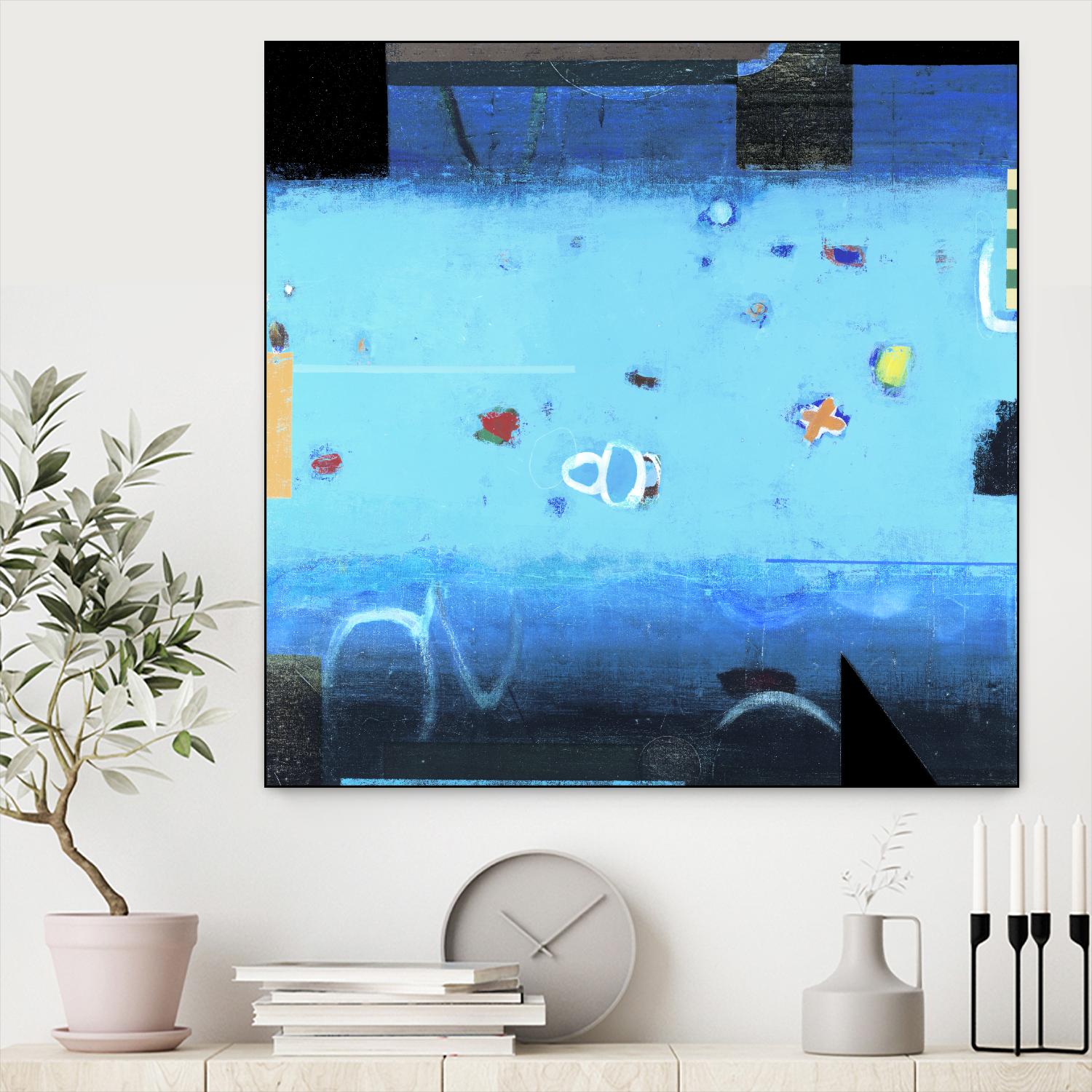 Reflector 1 by David Dauncey on GIANT ART - black abstract