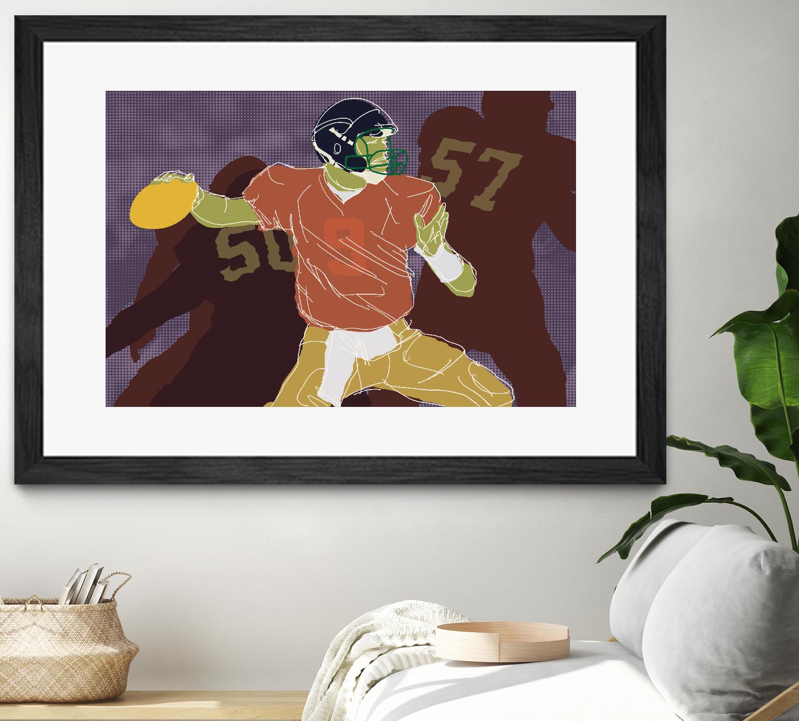 QB Ready by Robert Williamson on GIANT ART - yellow leisure