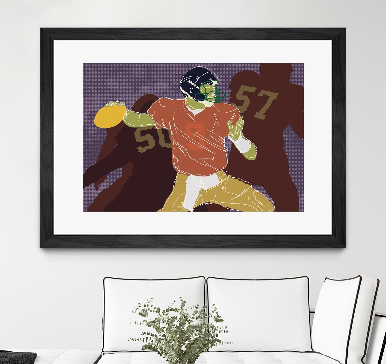 QB Ready by Robert Williamson on GIANT ART - yellow leisure