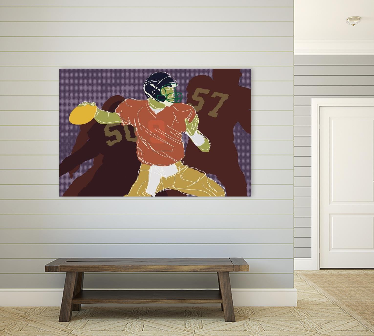 QB Ready by Robert Williamson on GIANT ART - yellow leisure