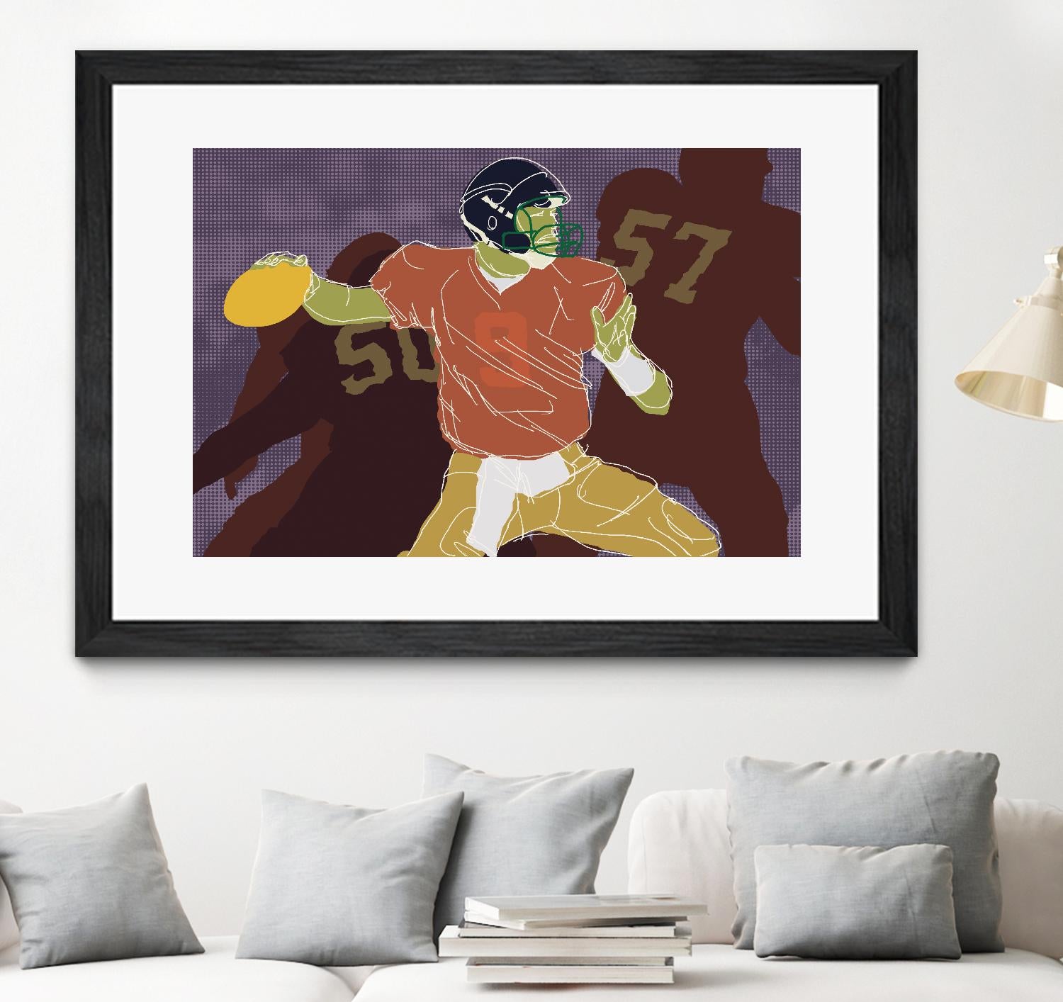 QB Ready by Robert Williamson on GIANT ART - yellow leisure