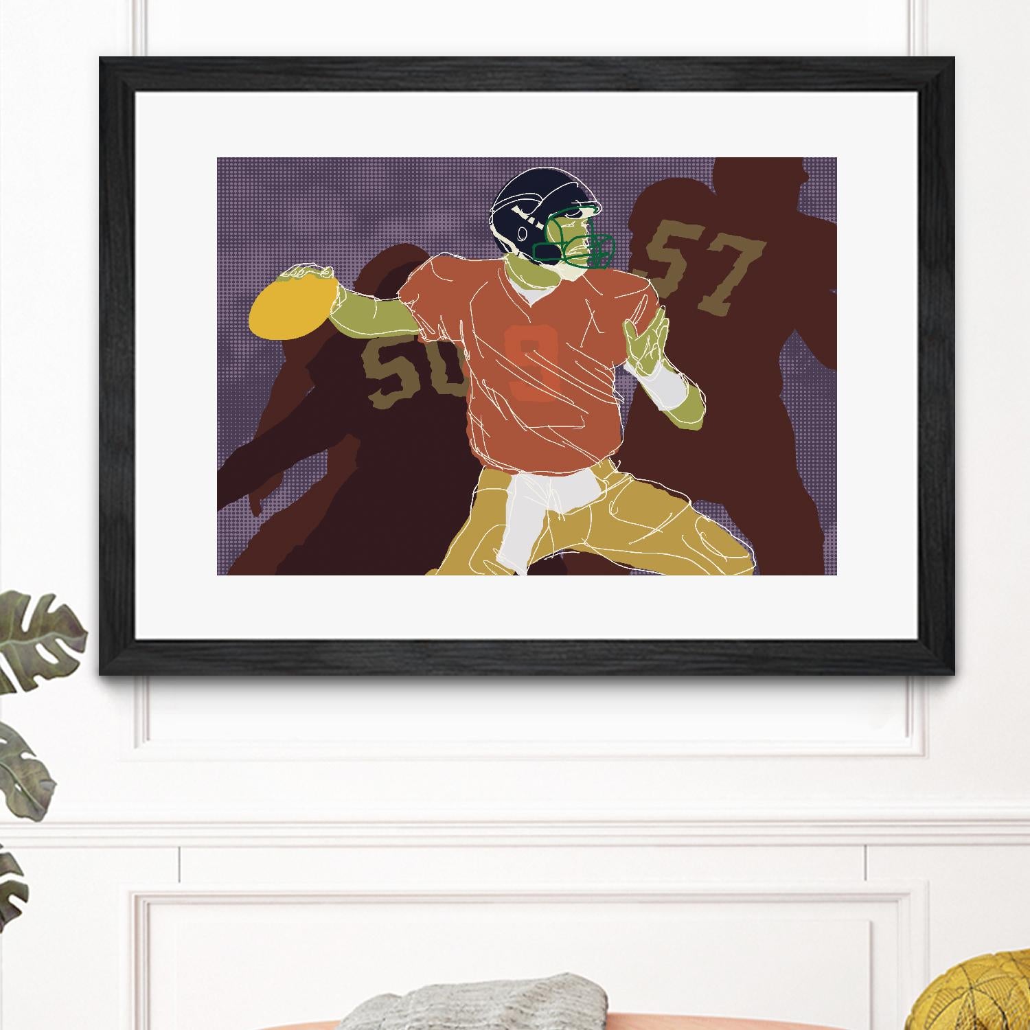 QB Ready by Robert Williamson on GIANT ART - yellow leisure