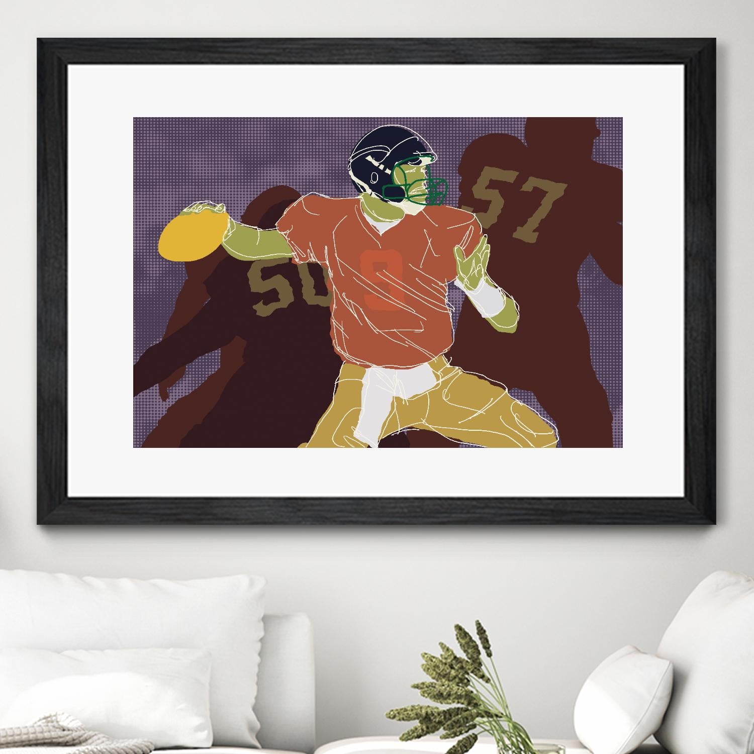 QB Ready by Robert Williamson on GIANT ART - yellow leisure