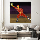 First Base Catch 2 by Robert Williamson on GIANT ART - yellow leisure