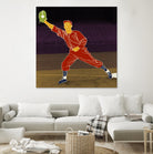 First Base Catch 2 by Robert Williamson on GIANT ART - yellow leisure