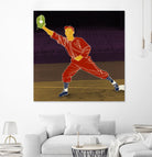 First Base Catch 2 by Robert Williamson on GIANT ART - yellow leisure