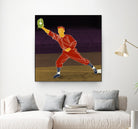 First Base Catch 2 by Robert Williamson on GIANT ART - yellow leisure