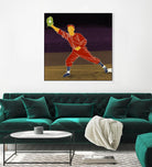 First Base Catch 2 by Robert Williamson on GIANT ART - yellow leisure