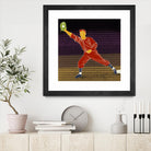 First Base Catch 2 by Robert Williamson on GIANT ART - yellow leisure