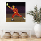 First Base Catch 2 by Robert Williamson on GIANT ART - yellow leisure