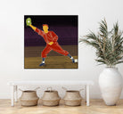 First Base Catch 2 by Robert Williamson on GIANT ART - yellow leisure