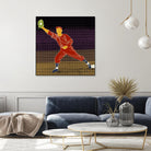 First Base Catch 2 by Robert Williamson on GIANT ART - yellow leisure