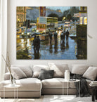 Edinburgh at Dusk by Desmond O'Hagan on GIANT ART - black everyday life