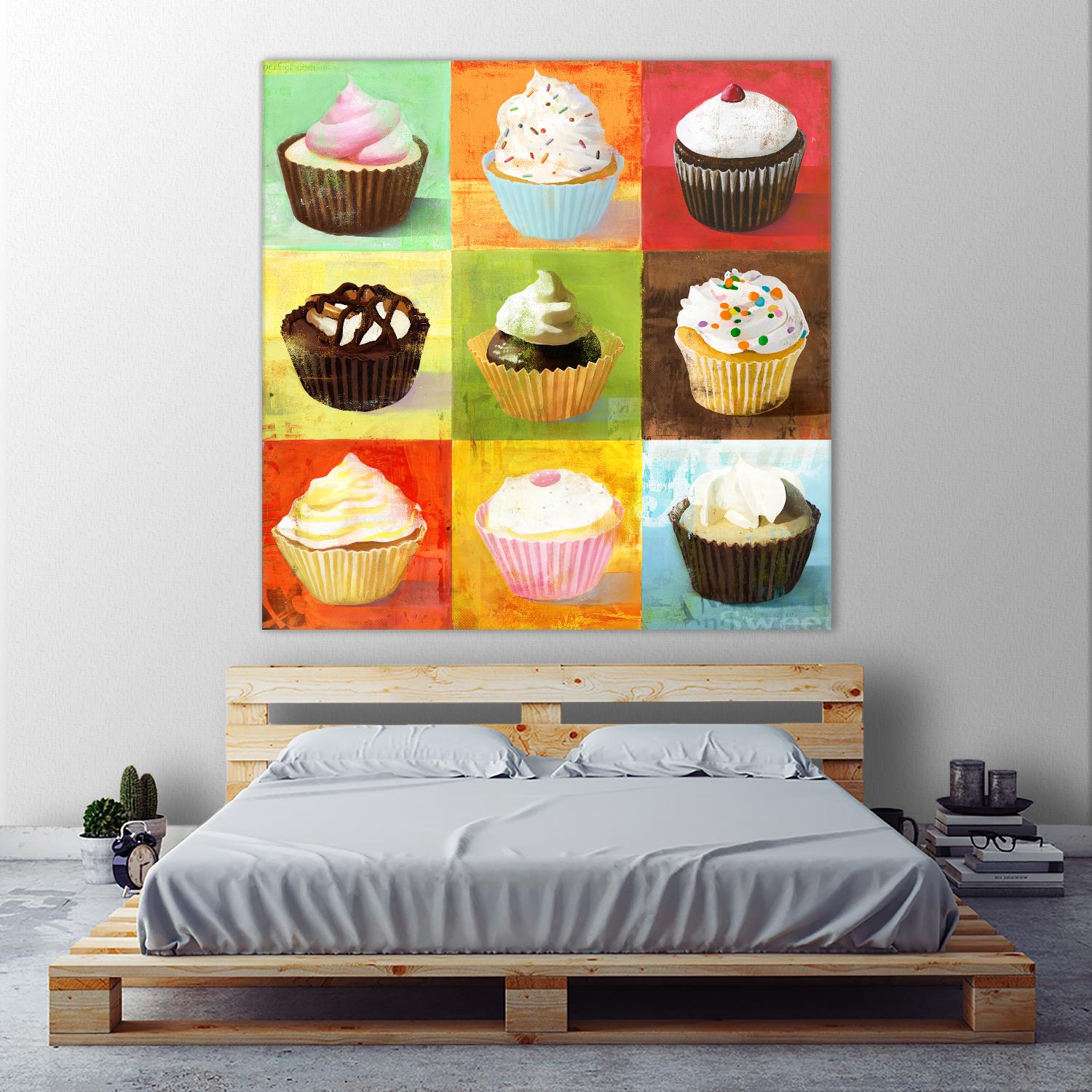 Enjoy Cupcakes by Cory Steffen on GIANT ART - yellow fruit-food-drink