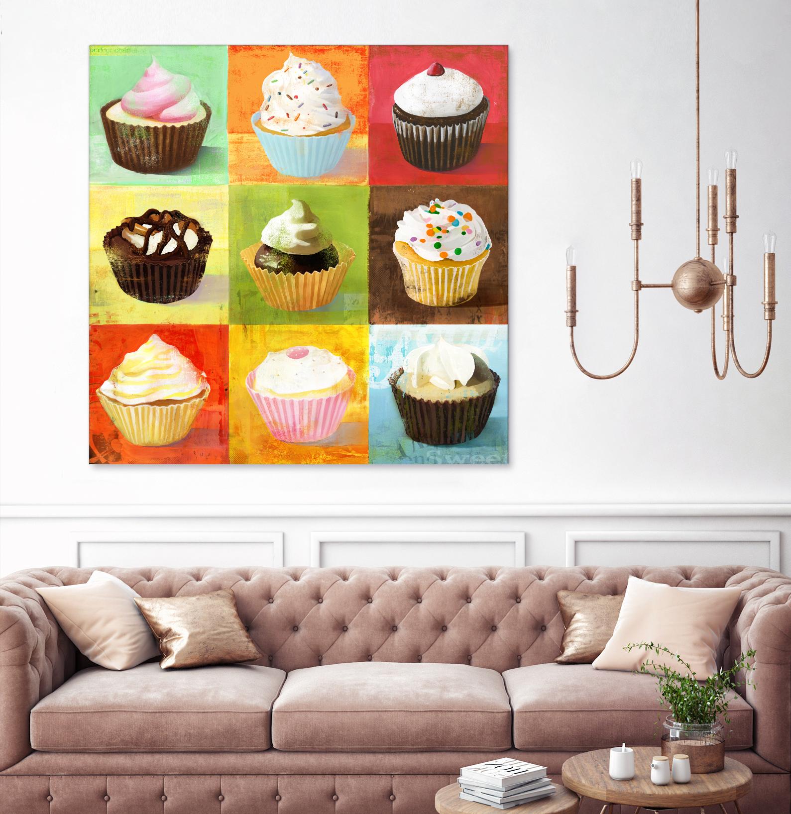 Enjoy Cupcakes by Cory Steffen on GIANT ART - yellow fruit-food-drink