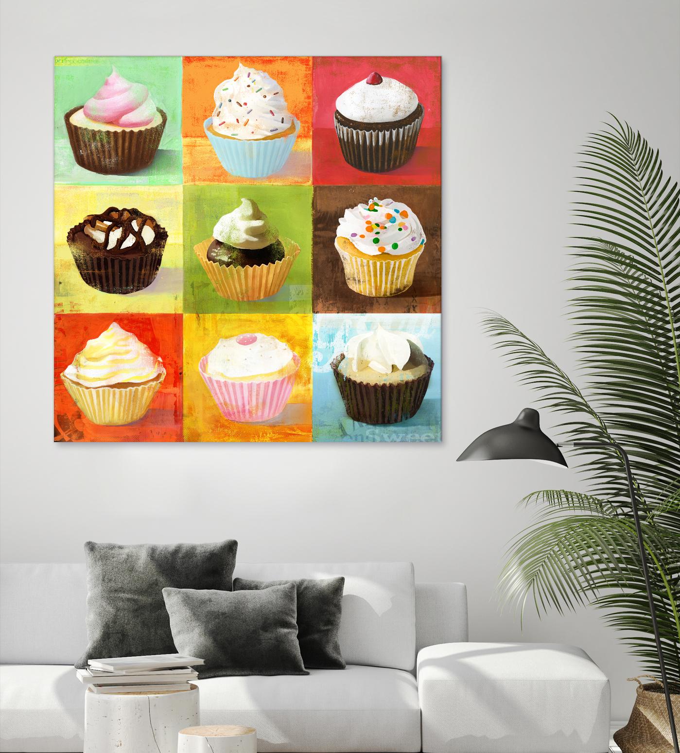 Enjoy Cupcakes by Cory Steffen on GIANT ART - yellow fruit-food-drink