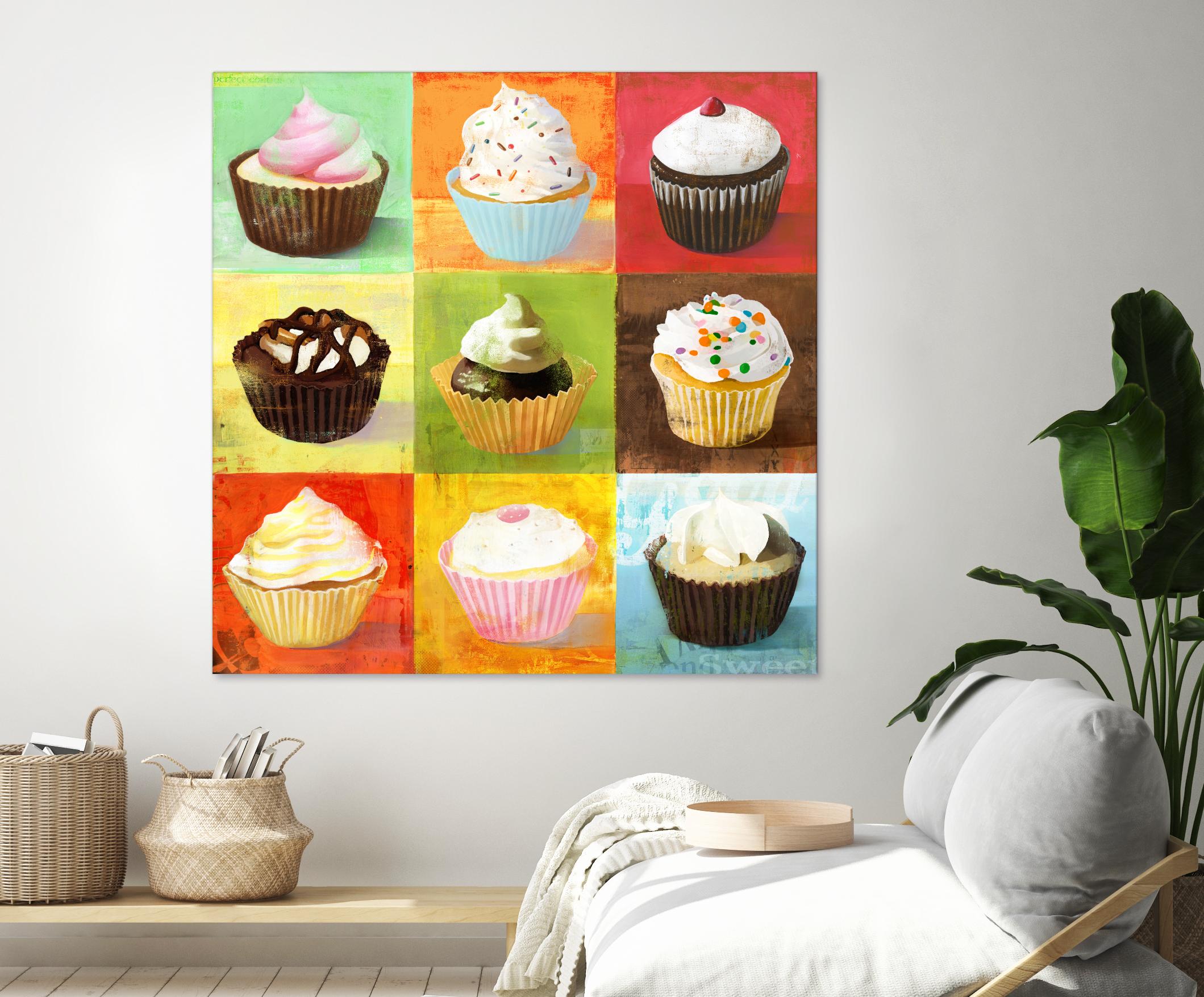 Enjoy Cupcakes by Cory Steffen on GIANT ART - yellow fruit-food-drink