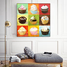 Enjoy Cupcakes by Cory Steffen on GIANT ART - yellow fruit-food-drink