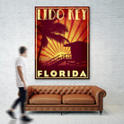 Lido Key by Stella Bradley on GIANT ART - yellow tropical