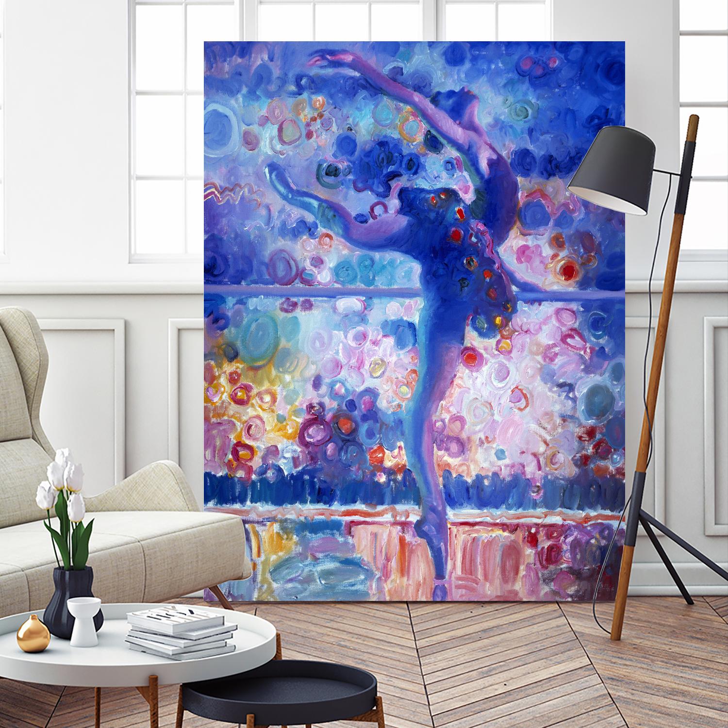 Fire Bird Reheasal by John Asaro on GIANT ART - blue music - dance