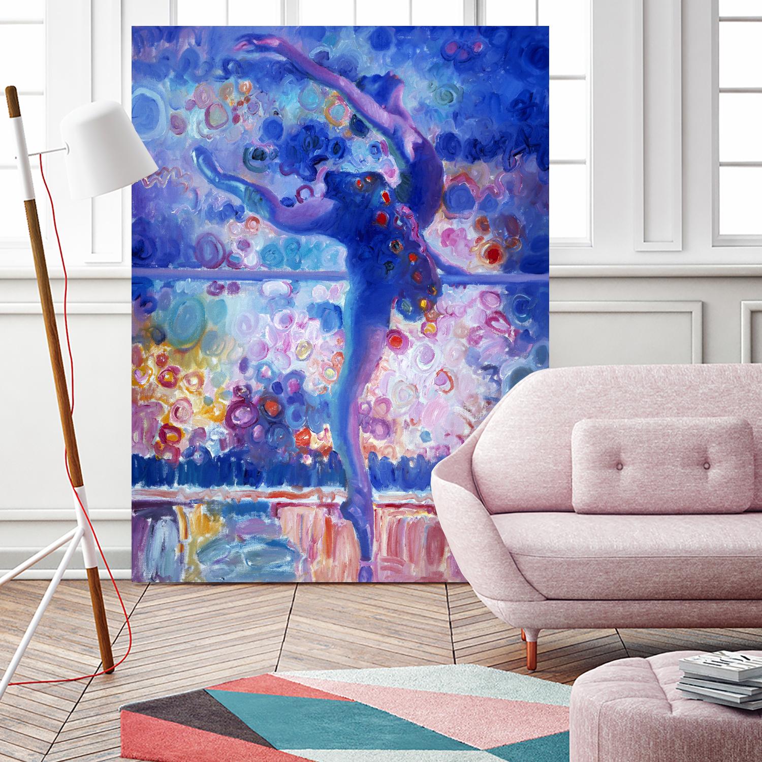 Fire Bird Reheasal by John Asaro on GIANT ART - blue music - dance