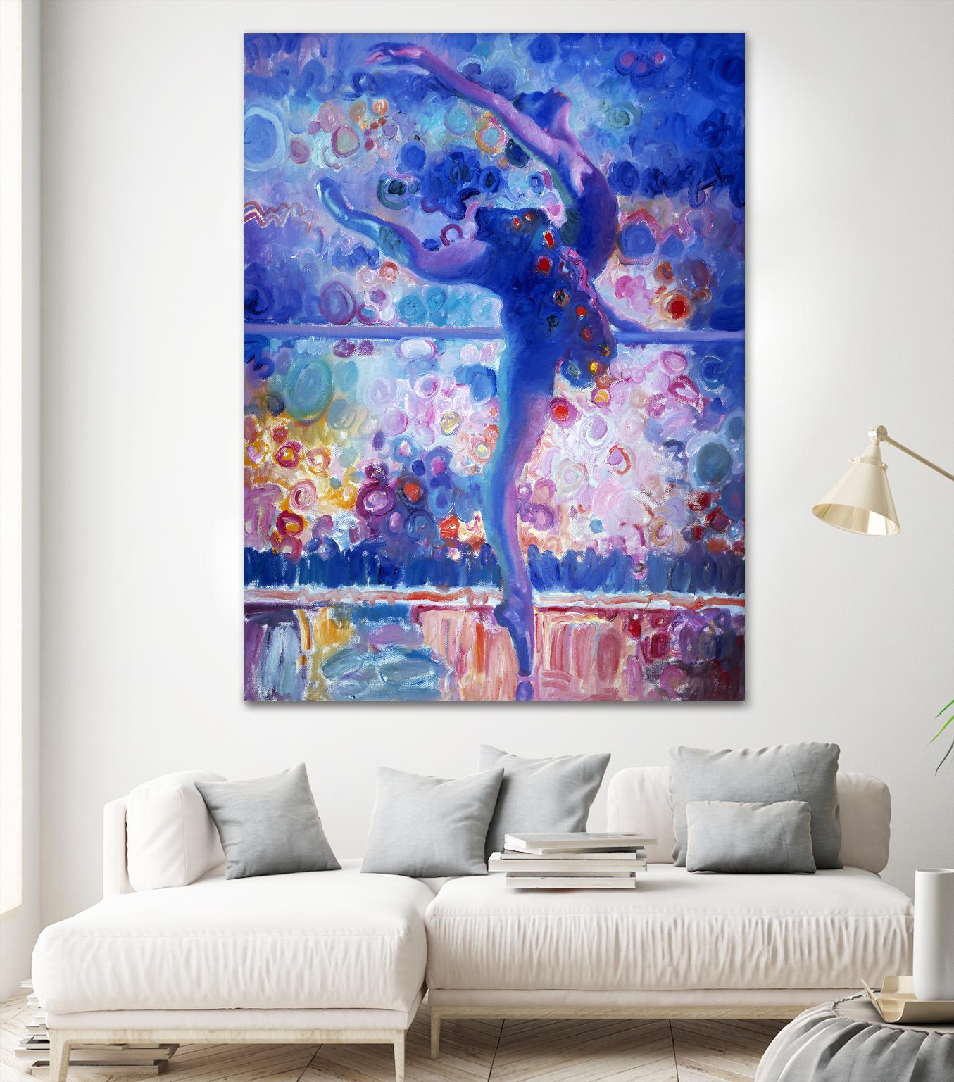 Fire Bird Reheasal by John Asaro on GIANT ART - blue music - dance