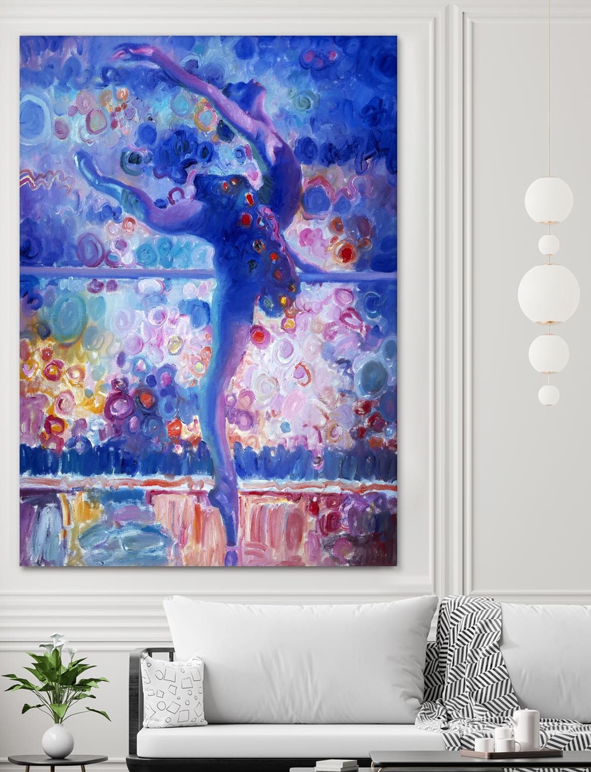 Fire Bird Reheasal by John Asaro on GIANT ART - blue music - dance