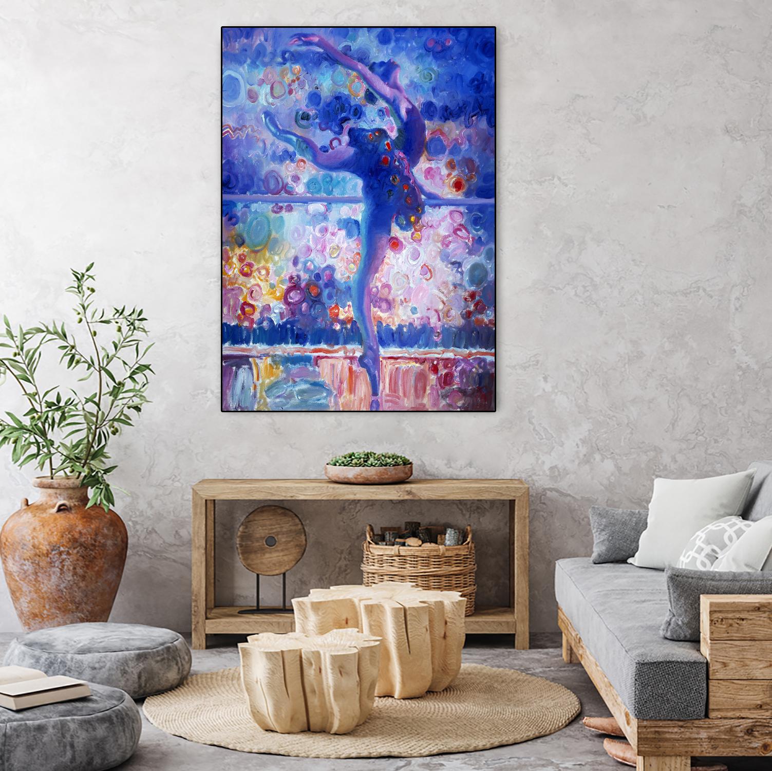 Fire Bird Reheasal by John Asaro on GIANT ART - blue music - dance