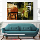 Graffiti Crowns by Tracy Hiner on GIANT ART - orange contemporary