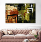 Graffiti Crowns by Tracy Hiner on GIANT ART - orange contemporary