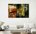 Graffiti Crowns by Tracy Hiner on GIANT ART - orange contemporary