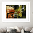 Graffiti Crowns by Tracy Hiner on GIANT ART - orange contemporary