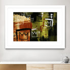 Graffiti Crowns by Tracy Hiner on GIANT ART - orange contemporary