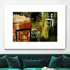 Graffiti Crowns by Tracy Hiner on GIANT ART - orange contemporary