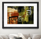 Graffiti Crowns by Tracy Hiner on GIANT ART - orange contemporary