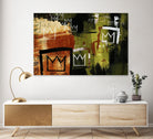 Graffiti Crowns by Tracy Hiner on GIANT ART - orange contemporary