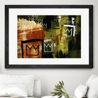 Graffiti Crowns by Tracy Hiner on GIANT ART - orange contemporary