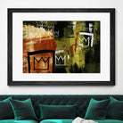 Graffiti Crowns by Tracy Hiner on GIANT ART - orange contemporary