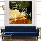 Graffiti Crowns C by Tracy Hiner on GIANT ART - orange contemporary