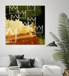 Graffiti Crowns C by Tracy Hiner on GIANT ART - orange contemporary