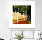 Graffiti Crowns C by Tracy Hiner on GIANT ART - orange contemporary