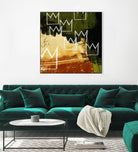 Graffiti Crowns C by Tracy Hiner on GIANT ART - orange contemporary