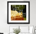 Graffiti Crowns C by Tracy Hiner on GIANT ART - orange contemporary