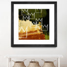 Graffiti Crowns C by Tracy Hiner on GIANT ART - orange contemporary