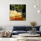 Graffiti Crowns C by Tracy Hiner on GIANT ART - orange contemporary